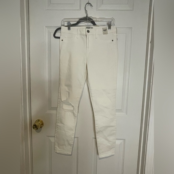 NWT - ABERCROMBIE HARPER LOW RISE ANKLE JEANS - Picture 1 of 13